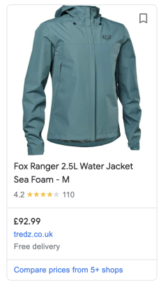 An example of a Google Shopping Ad, taken from the Google Shopping Tab Listings